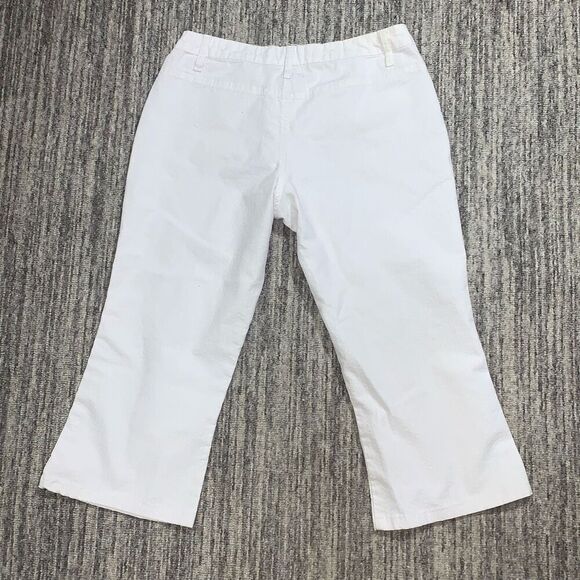 Vintage 90s y2k Joe Boxer Teen Juniors Size 9 White Front Pocket Cargo Pants - Picture 7 of 7
